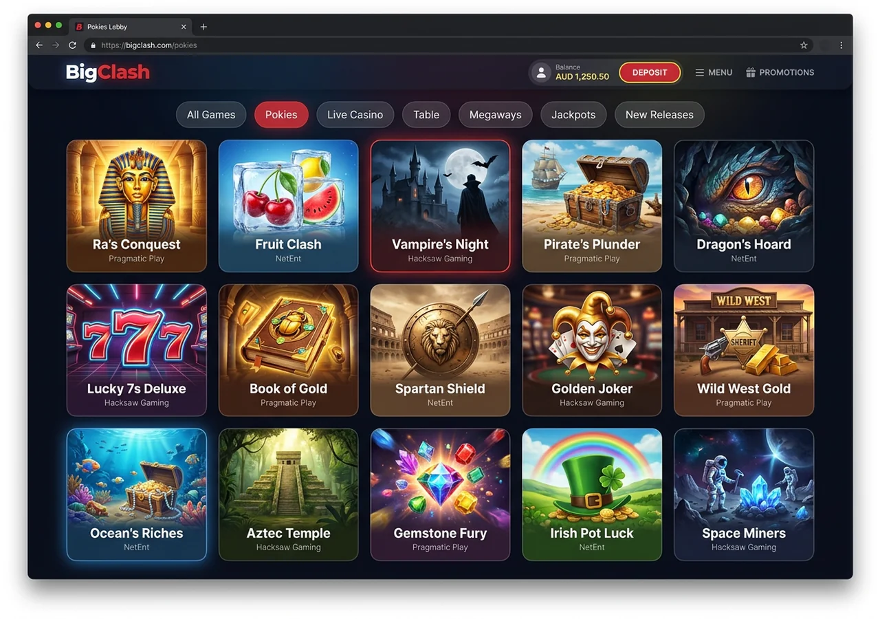 Using the BigClash app — login & navigation – BigClash